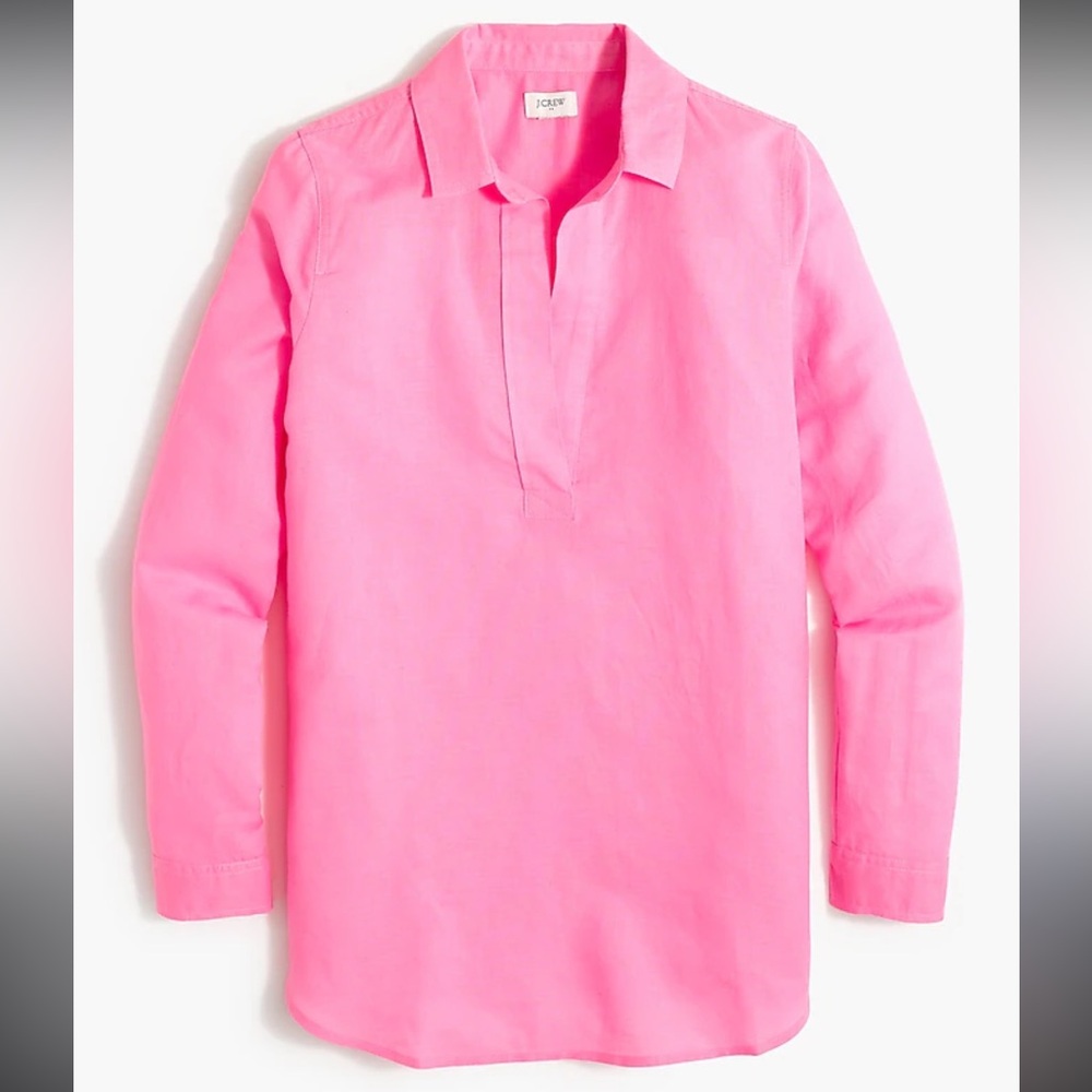 J.Crew linen cotton popover tunic